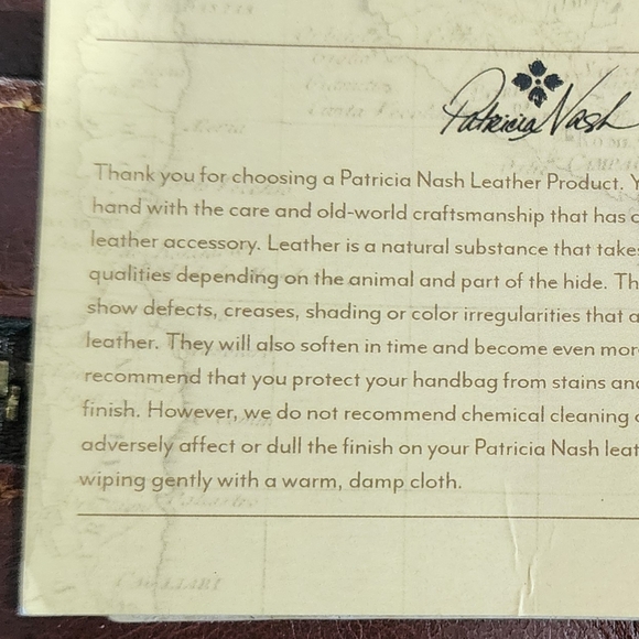 Patricia Nash Cognac Leather Backpack Purse Brown - Picture 14 of 14